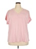 Unbranded 100% Polyester Pink Short Sleeve T-Shirt Size 2X - photo 1