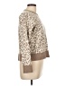 DKNY Animal Print Brown Pullover Sweater Size L - photo 4