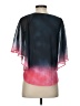 Cache Ombre Tie-dye Multi Color Blue 3/4 Sleeve Blouse Size XS - photo 2