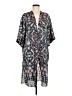 Pale Sky 100% Polyester Black Kimono Size M - photo 1