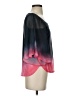 Cache Ombre Tie-dye Multi Color Blue 3/4 Sleeve Blouse Size XS - photo 4
