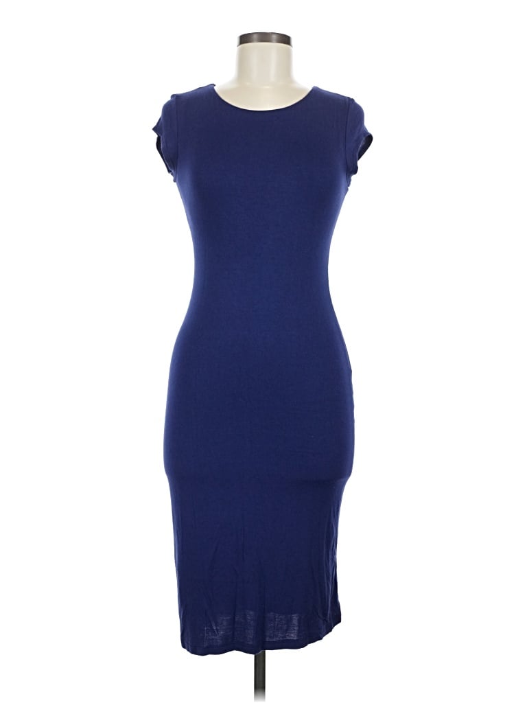 Pre-owned Velvet Torch Cocktail Dress In Blue