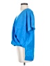 Bebe 100% Polyester Blue Short Sleeve Blouse Size S - photo 5