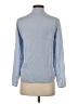 Halston Heritage Blue Long Sleeve Silk Top Size 2 - photo 2