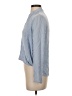 Halston Heritage Blue Long Sleeve Silk Top Size 2 - photo 5