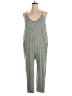 Sincerely Jules Metallic Gray Jumpsuit Size L - photo 1