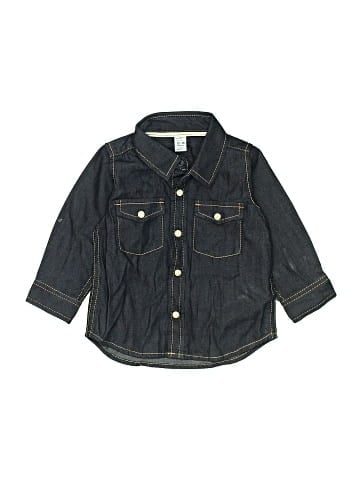 Baby Long Sleeve Button-Down Shirt (view 1)