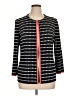 MING WANG Polka Dots Black Blue Jacket Size XL - photo 1