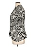 NY Collection 100% Polyester Animal Print Black Short Sleeve Blouse Size XL - photo 5
