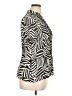 NY Collection 100% Polyester Animal Print Black Short Sleeve Blouse Size XL - photo 4