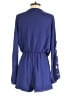 Charlotte Russe Solid Blue Romper Size S - photo 2