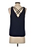 Express 100% Polyester Blue Sleeveless Blouse Size XS - photo 2