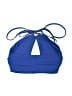 Unbranded Solid Blue Swimsuit Top Size S - photo 2