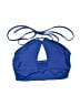 Unbranded Solid Blue Swimsuit Top Size S - photo 1