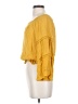 Aqua 100% Rayon Yellow 3/4 Sleeve Blouse Size S - photo 5
