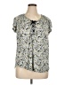 Chaps Green Short Sleeve Blouse Size XL - photo 1