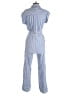 Blue Rain 100% Rayon Stripes Blue Jumpsuit Size XXS - photo 2