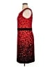 Studio One Animal Print Red Cocktail Dress Size 16 - photo 5