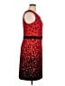 Studio One Animal Print Red Cocktail Dress Size 16 - photo 4