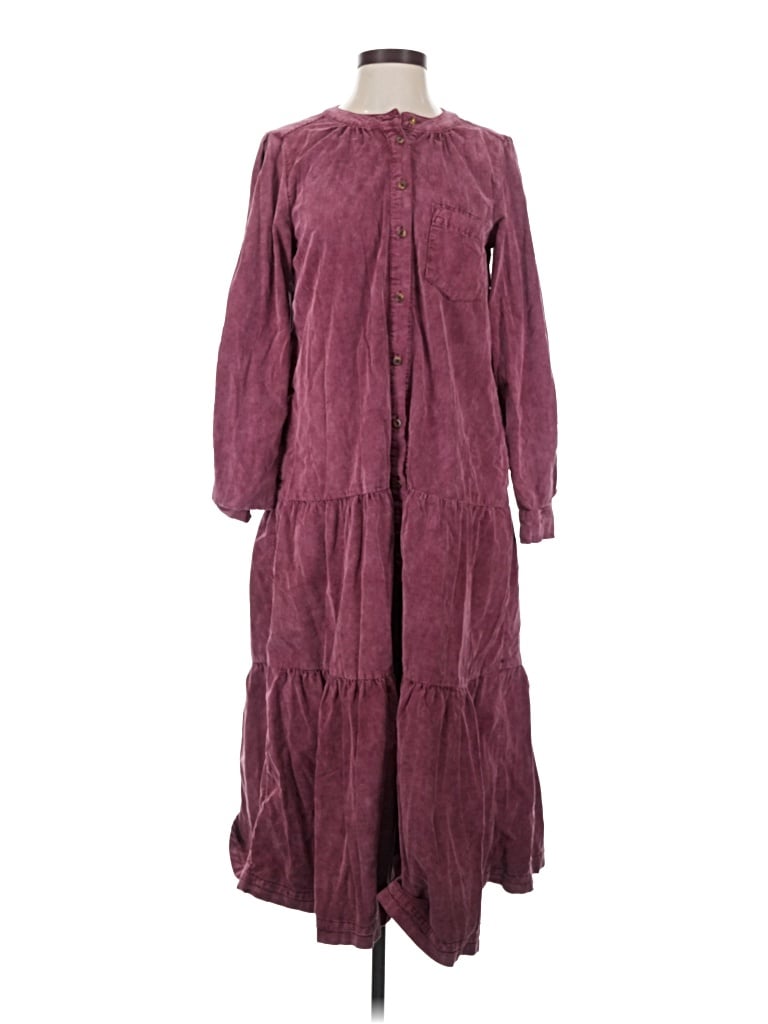 Pre-owned Pilcro Casual Dress In Burgundy