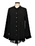 Final Touch Solid Black 3/4 Sleeve Blouse Size L - photo 1