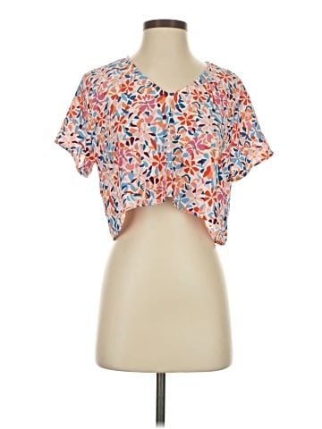 Meet Me in Santorini Short Sleeve Blouse (view 1)