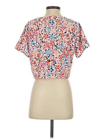 Meet Me in Santorini Short Sleeve Blouse (view 2)