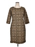 John Meyer Graphic Brown Casual Dress Size 14 - photo 1