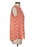 Banana Republic 100% Polyester Orange Sleeveless Blouse Size S - photo 4