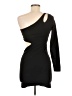 Trac Solid Black Cocktail Dress Size M - photo 2