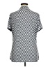 Assorted Brands Chevron-herringbone Gray Short Sleeve Blouse Size 1X - photo 2