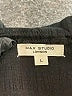 Max Studio Solid Black Casual Dress Size L - photo 7