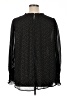 Unbranded 100% Polyester Black Gold Long Sleeve Blouse Size XL (estimated) - photo 2