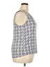 Croft & Barrow Silver Sleeveless Blouse Size XXL - photo 4