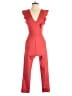 Fraiche by J Solid Red Jumpsuit Size S - photo 1