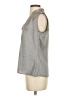 Calvin Klein 100% Polyester Silver Sleeveless Blouse Size S - photo 5