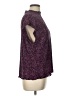 Zara Purple Short Sleeve Blouse Size L - photo 4
