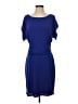 Ann Taylor Solid Blue Casual Dress Size S - photo 1