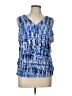 Roz & Ali Blue Sleeveless Blouse Size L - photo 1