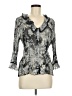Bay Studio 100% Polyester Gray 3/4 Sleeve Blouse Size M - photo 1