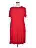 Intro Solid Red Casual Dress Size 3XEstimated - photo 2
