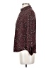 Anne Klein Polka Dots Burgundy Long Sleeve Blouse Size S - photo 5