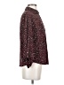 Anne Klein Polka Dots Burgundy Long Sleeve Blouse Size S - photo 4