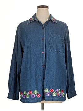 Delta Burke Long Sleeve Button Down Shirt