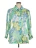 Brownstone Studio New York 100% Polyester Tropical Green 3/4 Sleeve Blouse Size 1X - photo 1
