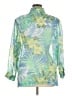 Brownstone Studio New York 100% Polyester Tropical Green 3/4 Sleeve Blouse Size 1X - photo 2
