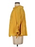 Unbranded 100% Silk Yellow 3/4 Sleeve Silk Top Size 2 - photo 5