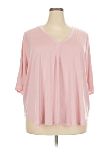 Kaari Blue 3/4 Sleeve T-Shirt (view 1)
