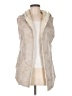 Dylan 100% Polyester Ivory Faux Fur Vest Size M - photo 1