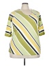 Roaman's Green Short Sleeve Top Size 22 (1X) - photo 1
